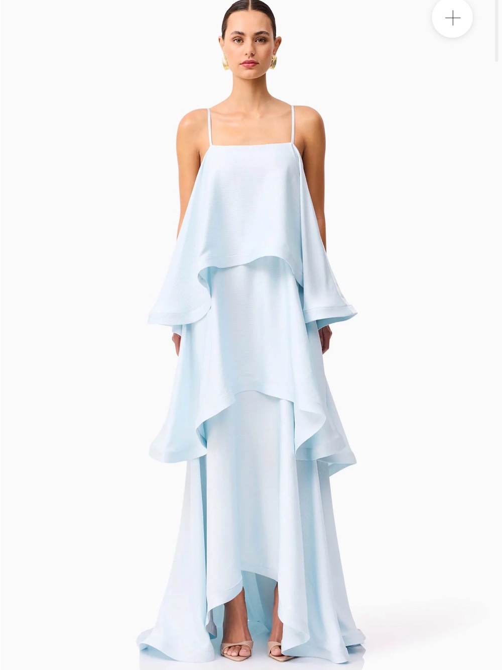 Tilly Tiered Maxi Dress in Blue